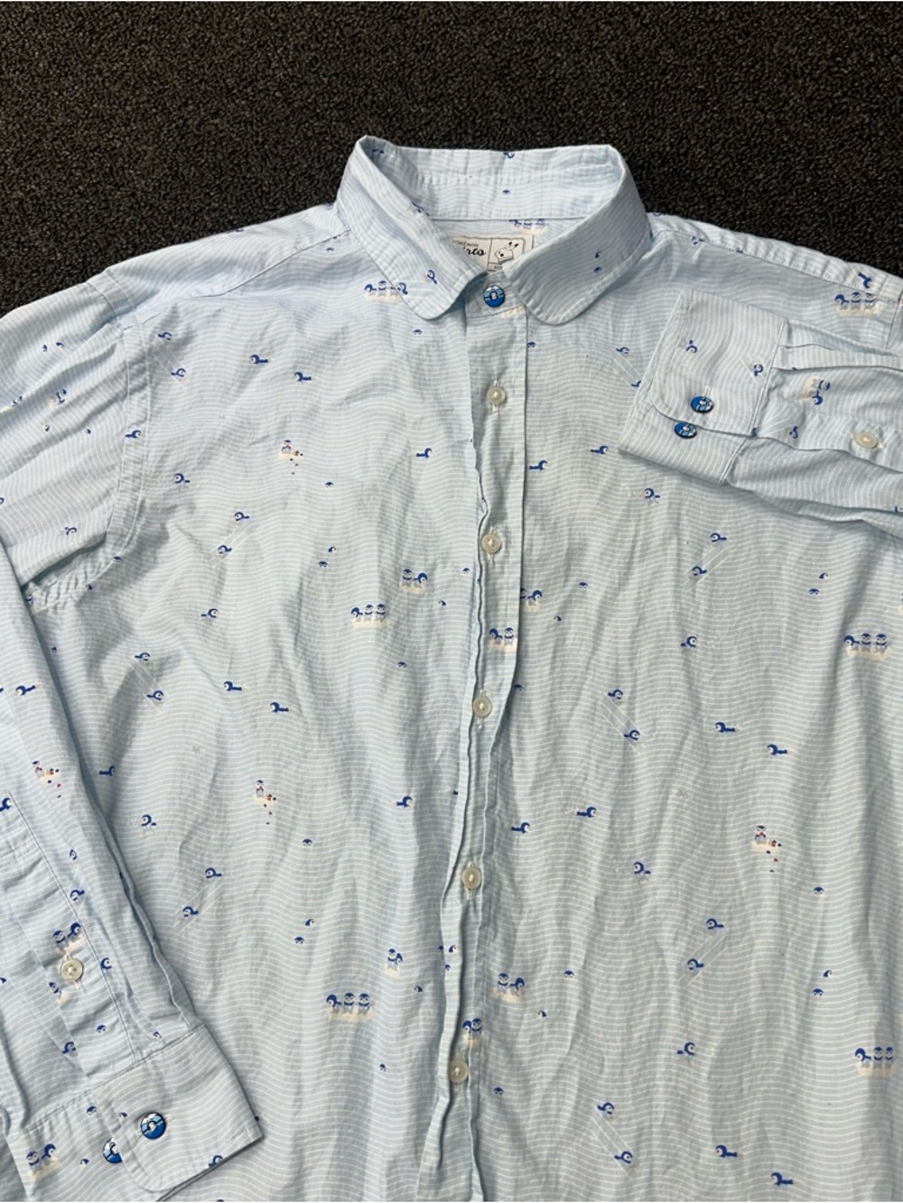 Pokemon Shirt By Original Stitch Men’s S All Over Print Japan Button-Up